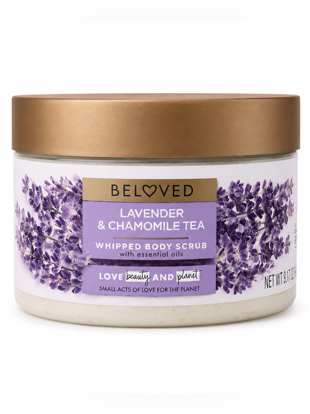 Beloved Lavender & Chamomile Tea Whipped Body Scrub - Purple